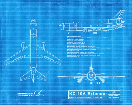 KC-10A Extender Digital Download Blueprint