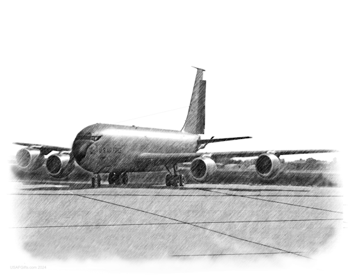 KC-135 Stratotanker Pencil Sketch
