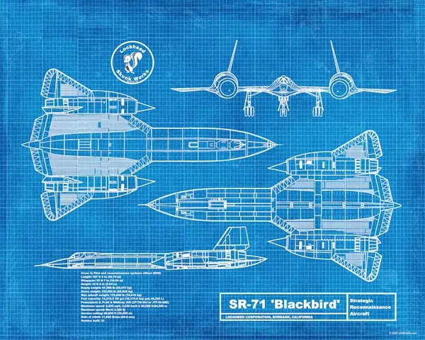 SR-71 Main Image Blueprint